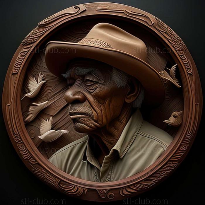 3D model Don Jean Bell American artist (STL)